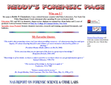Tablet Screenshot of forensicpage.com